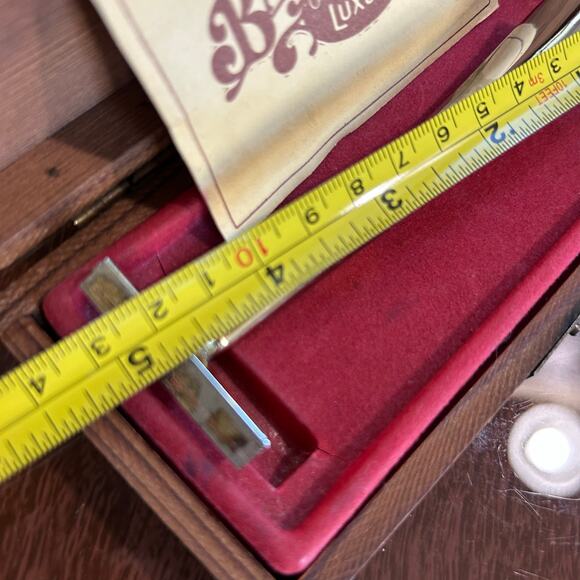 Vintage Franklin Toiletry Co. Barbershop Luxury Razor in Original Wooden Box - Picture 9 of 11